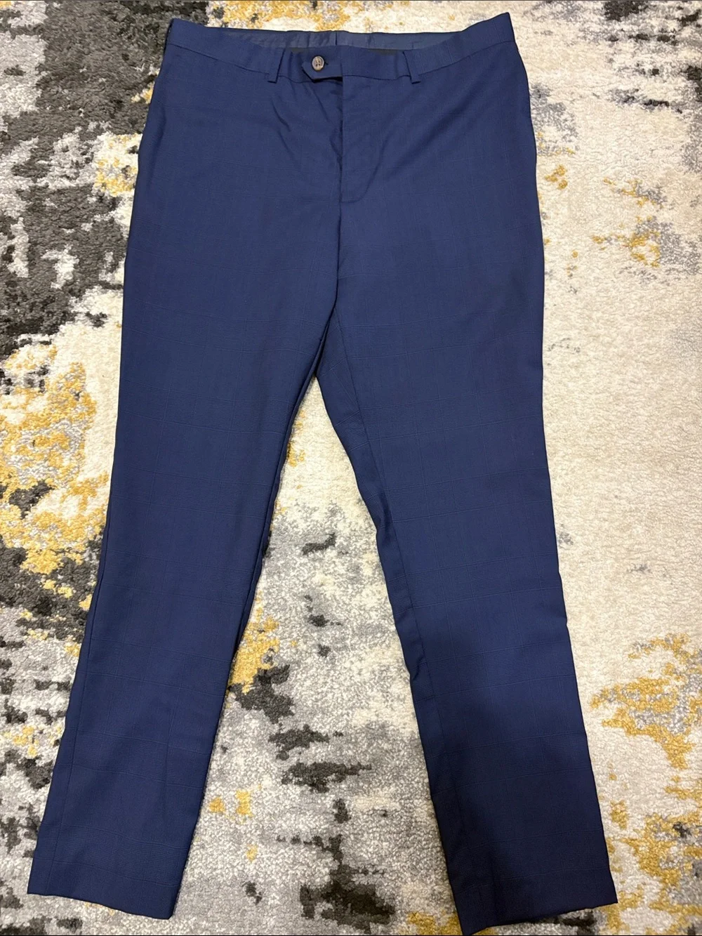 MaxDavoli 2 Piece Suit Navy Blue/Plaid